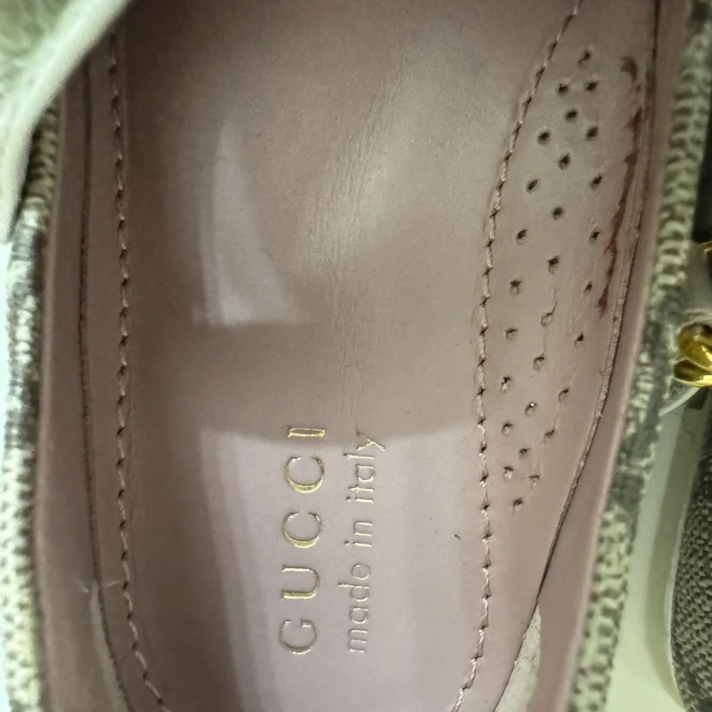 Gucci Gray and Gold Dress Shoes with Elegant Design - Picture 9 of 10